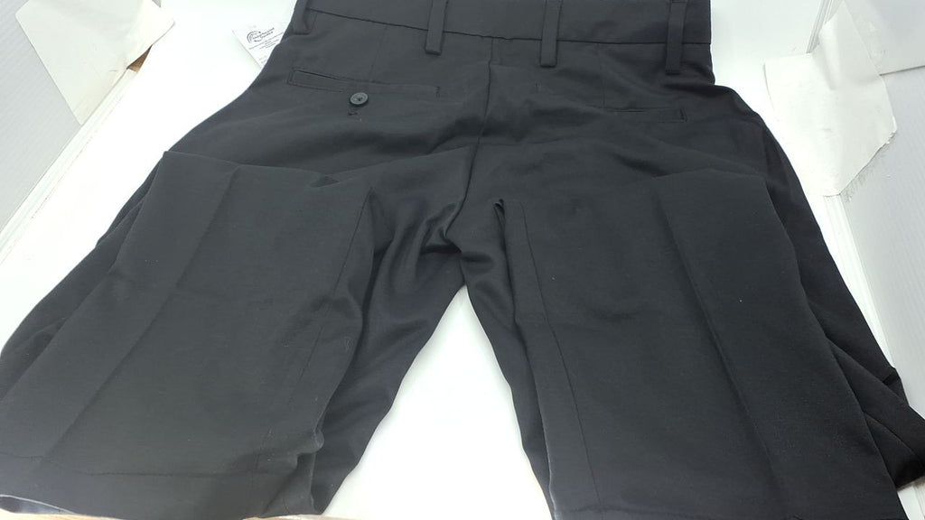 Men's Black Chino Pants, 28W x 32L, Straight-Fit, Wrinkle-Resistant