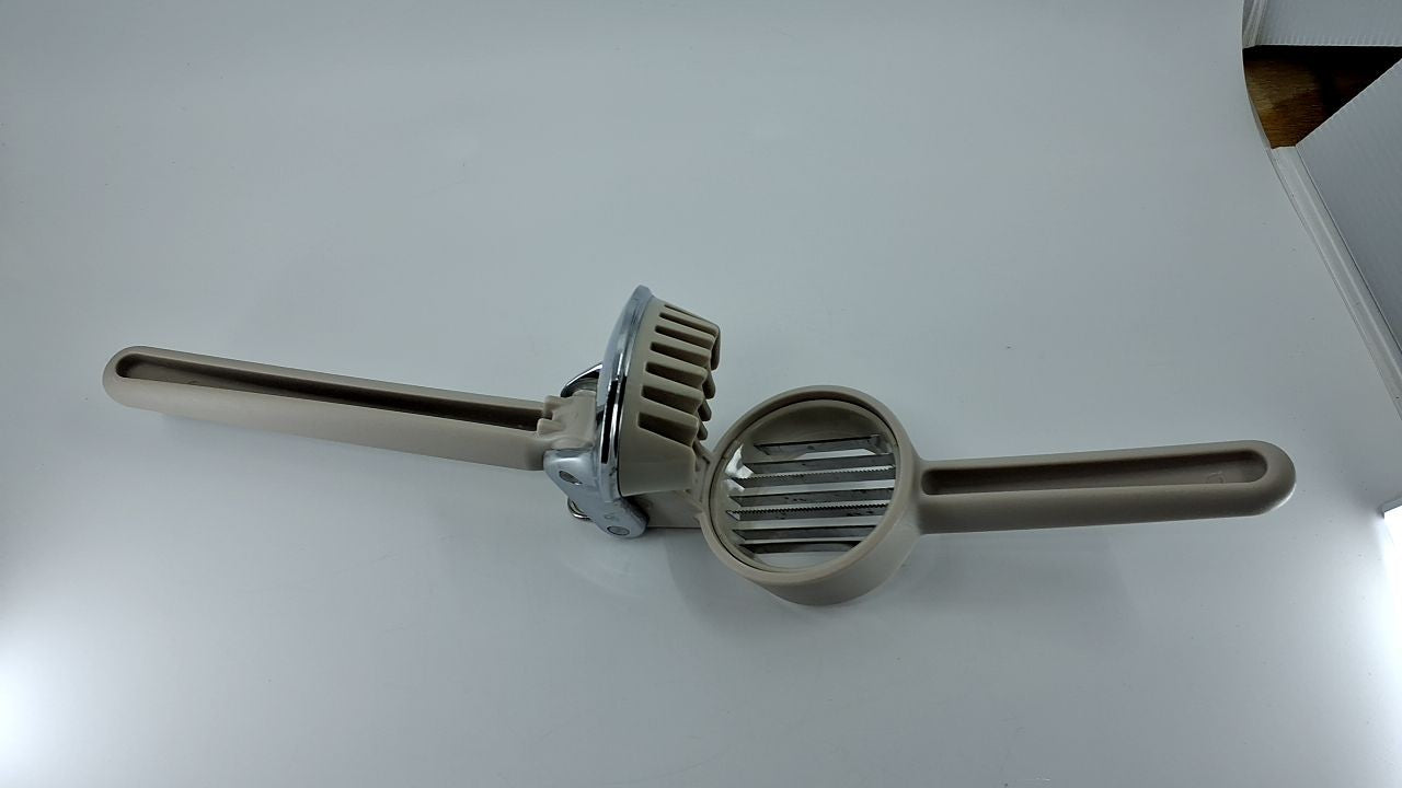 Chef'n FreshForce Slicer - Easy Handheld Tool for Fruits & Veggies, Taupe