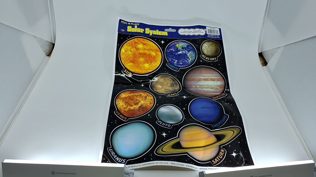 Solar System Peel 'N Place Party Accessory (1 count) (10/Sh)
