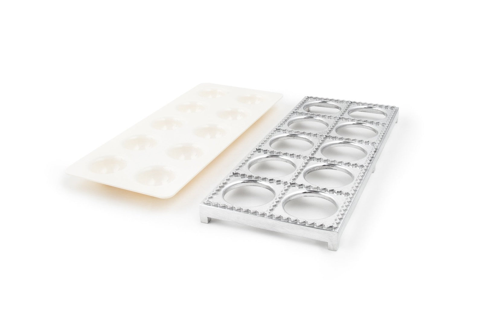 Fox Run Ravioli Maker, Large, Aluminum, Makes 10 Jumbo 2" Raviolis