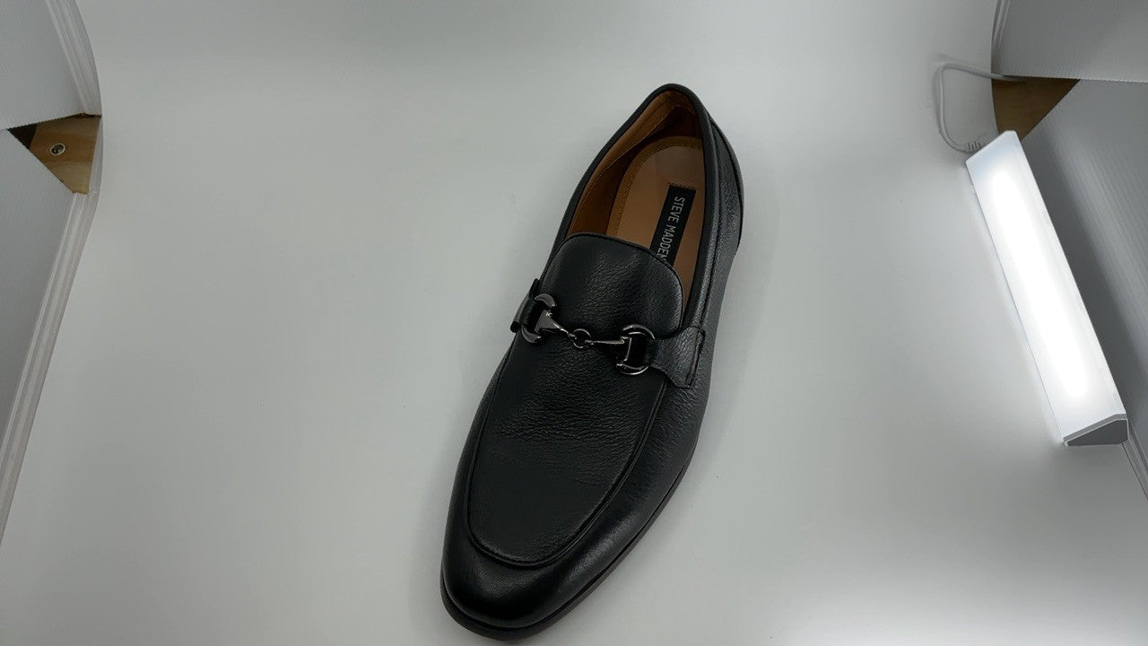 Steve Madden Men's JAYSHAN Loafer, Black, 11