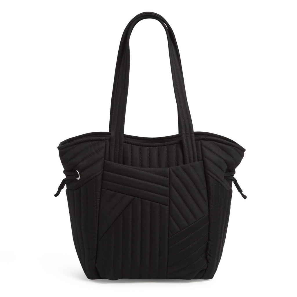 Vera Bradley Cotton Glenna Satchel Black Lightweight Handbag One Size