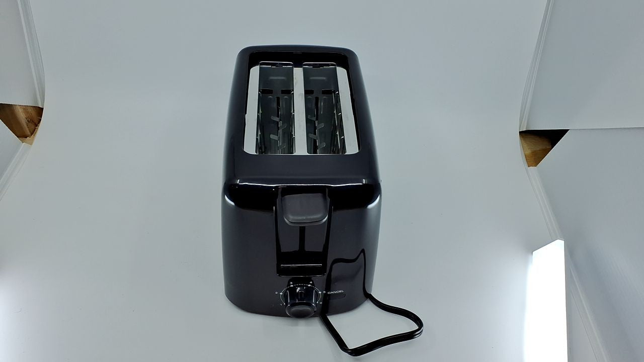 Black 2 Slice Toaster w/ 6 Settings, Extra Wide Slots, ETL Certified