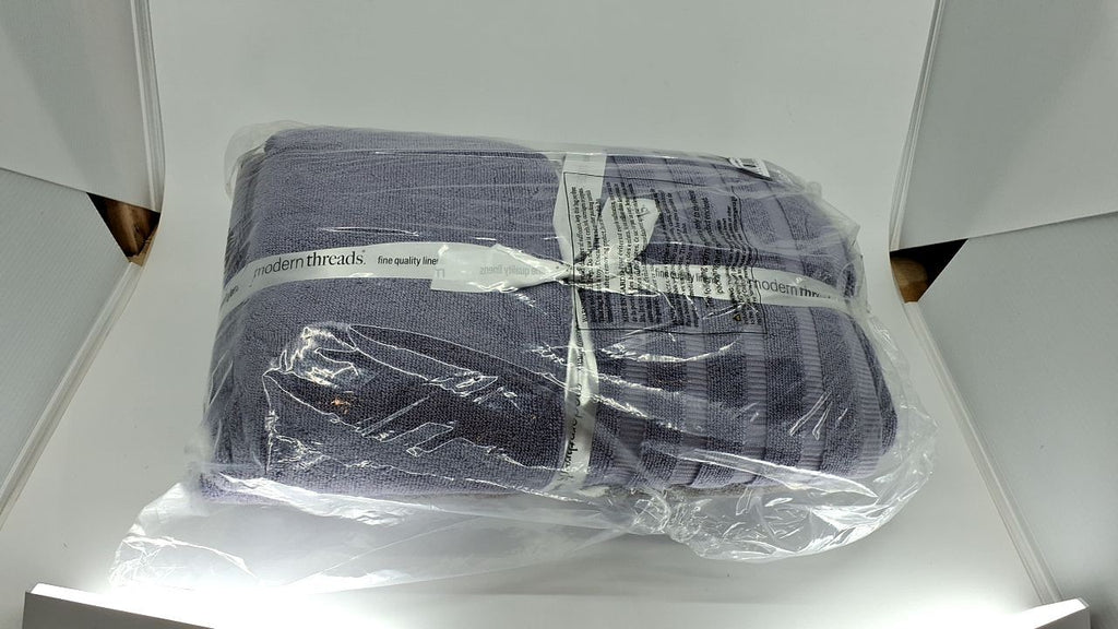 Lavender 6-Piece Towel Set - Organic Vines Design - Quick Dry Cotton Towels