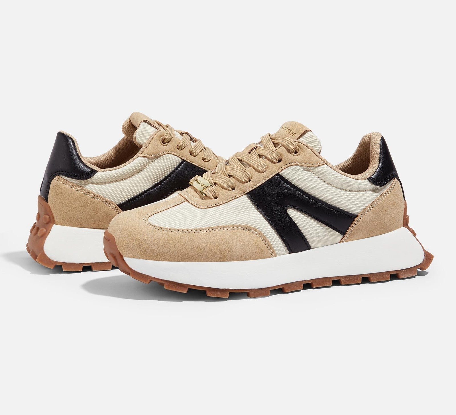 LUCKY STEP Women's Casual Trainers Platform Sneakers Size 8 B(M) US