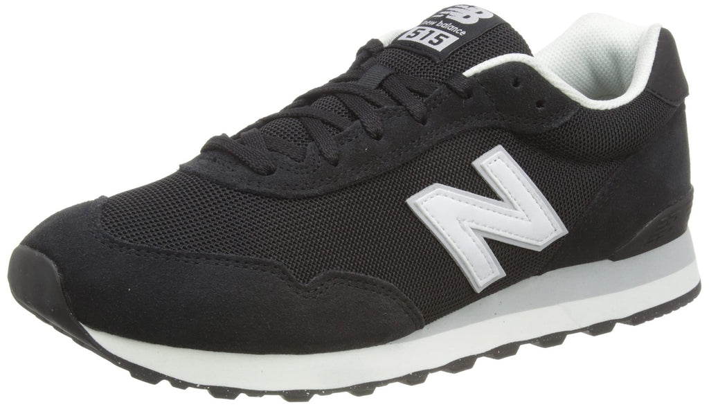 New Balance Men's 515 V3 Sneaker, Black/White/Aluminum Grey, 9 X-Wide