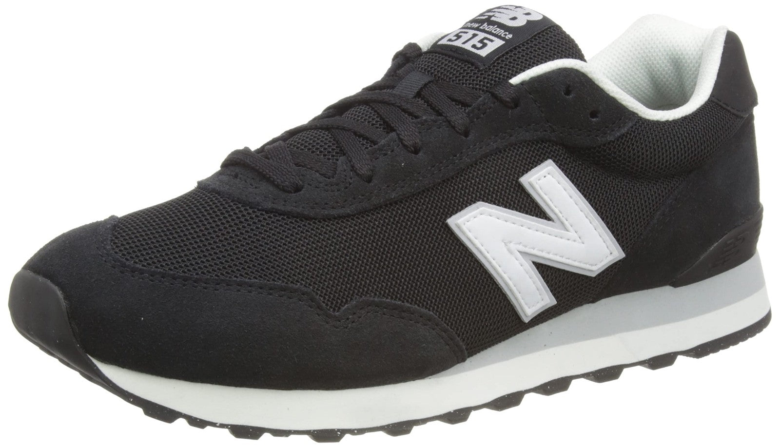 New Balance Men's 515 V3 Sneaker, Black/White/Aluminum Grey, 9 X-Wide