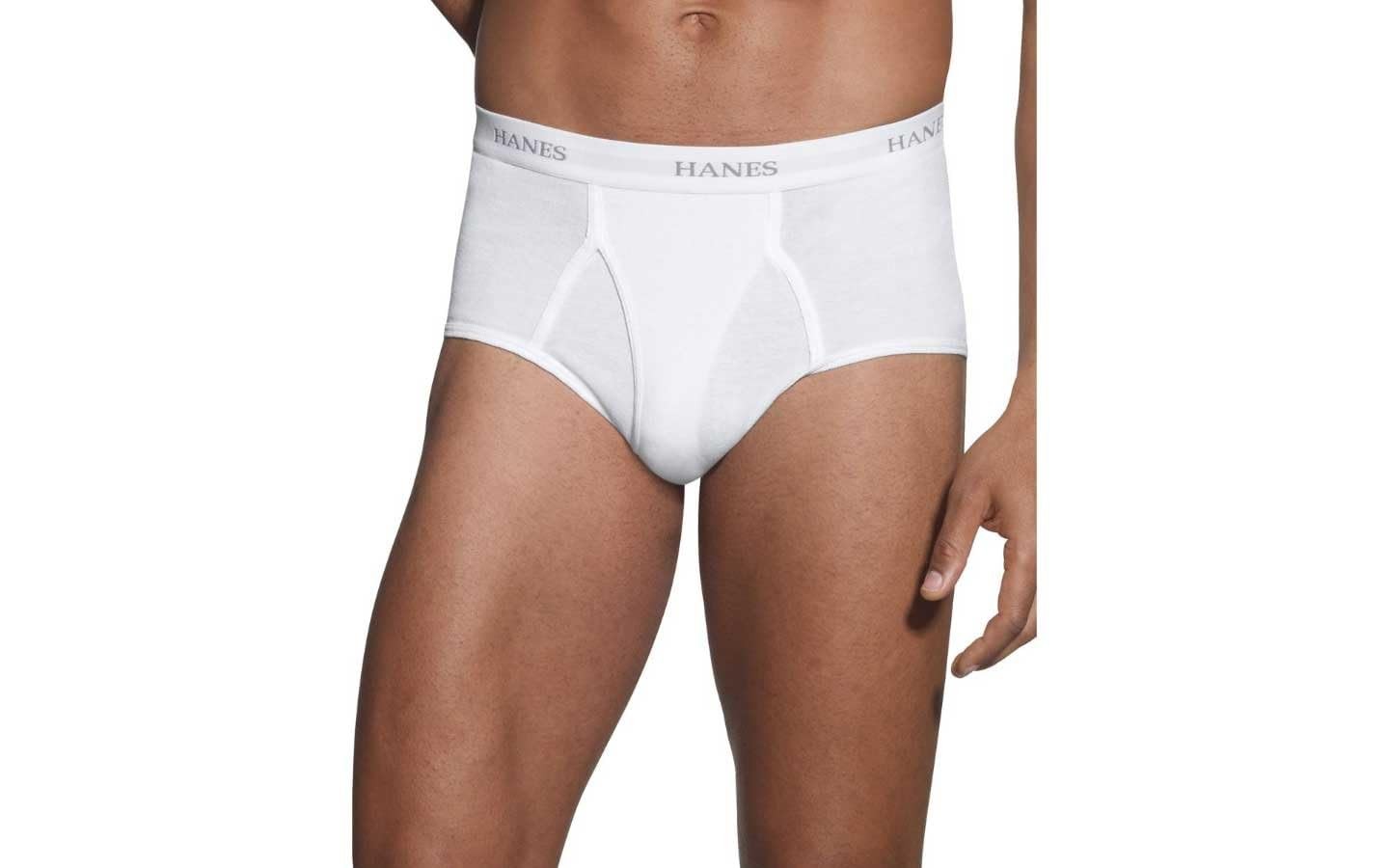 Hanes Comfortflex Waistband Briefs, White 7 Pack, Large