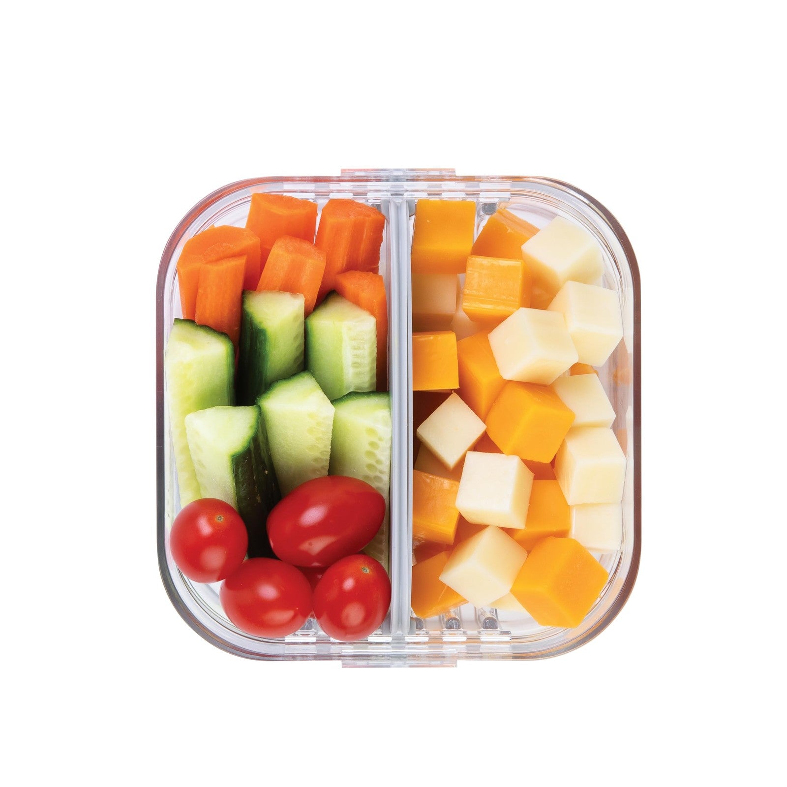PackIt Mod Snack Bento Food Storage, Steel Gray, Microwavable & Dishwasher Safe