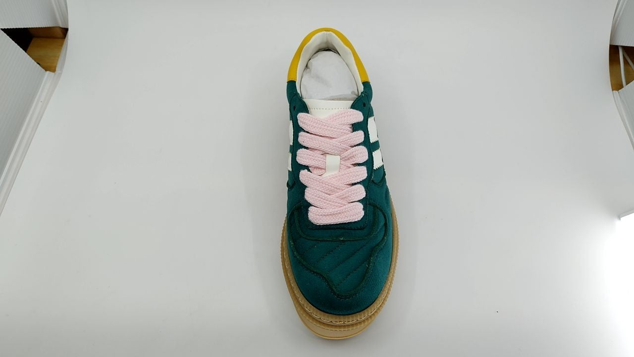 Madden Girl Women's Goallie Sneaker, Emerald Multi, 6