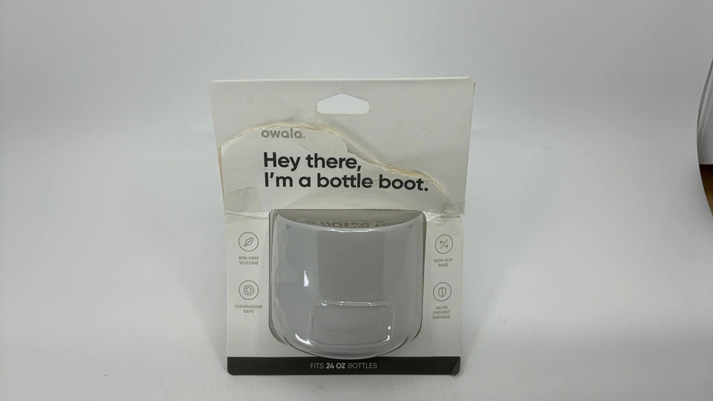 24 Oz Owala Silicone Boot for FreeSip Stainless Steel Water Bottles Grey