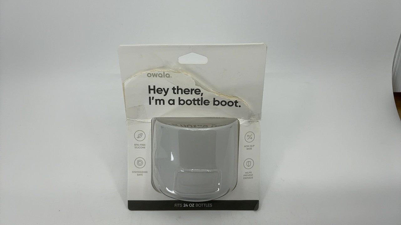 24 Oz Owala Silicone Boot for FreeSip Stainless Steel Water Bottles Grey