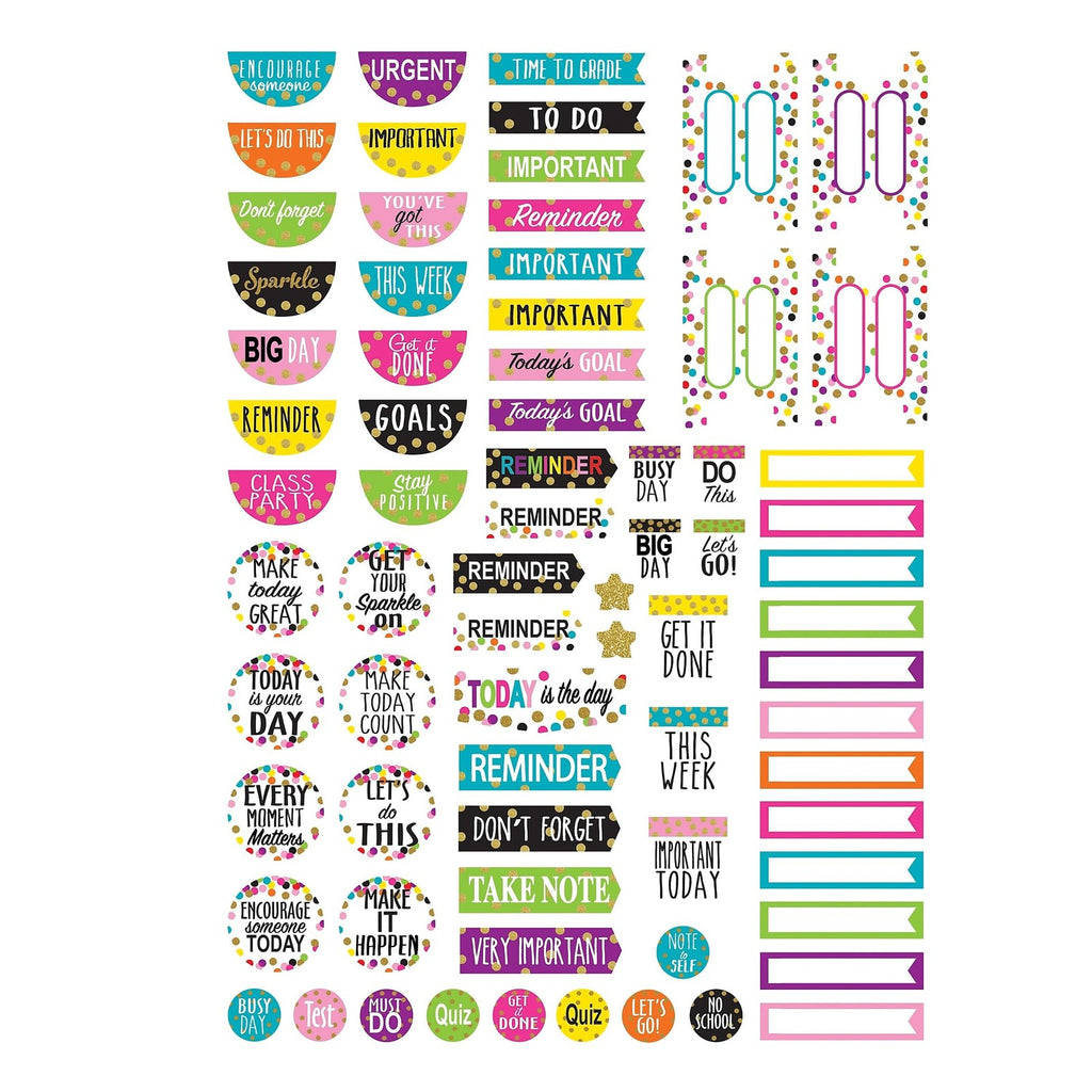 Spiral-Bound Lesson Planner 2152, 112 Pages, Multi w/Stickers