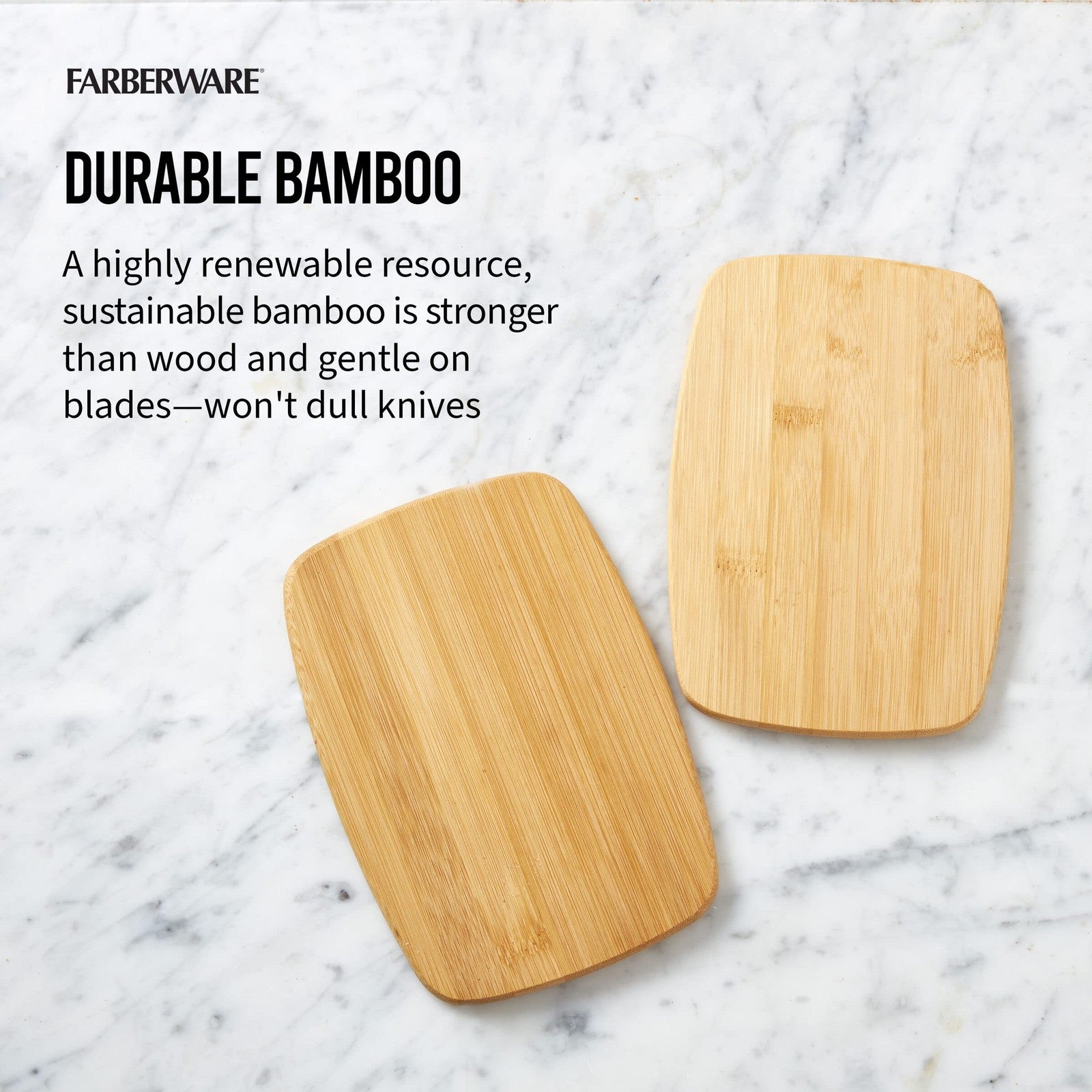 Bamboo Cutting Board Set, 4-Piece Reversible for Prep & Charcuterie