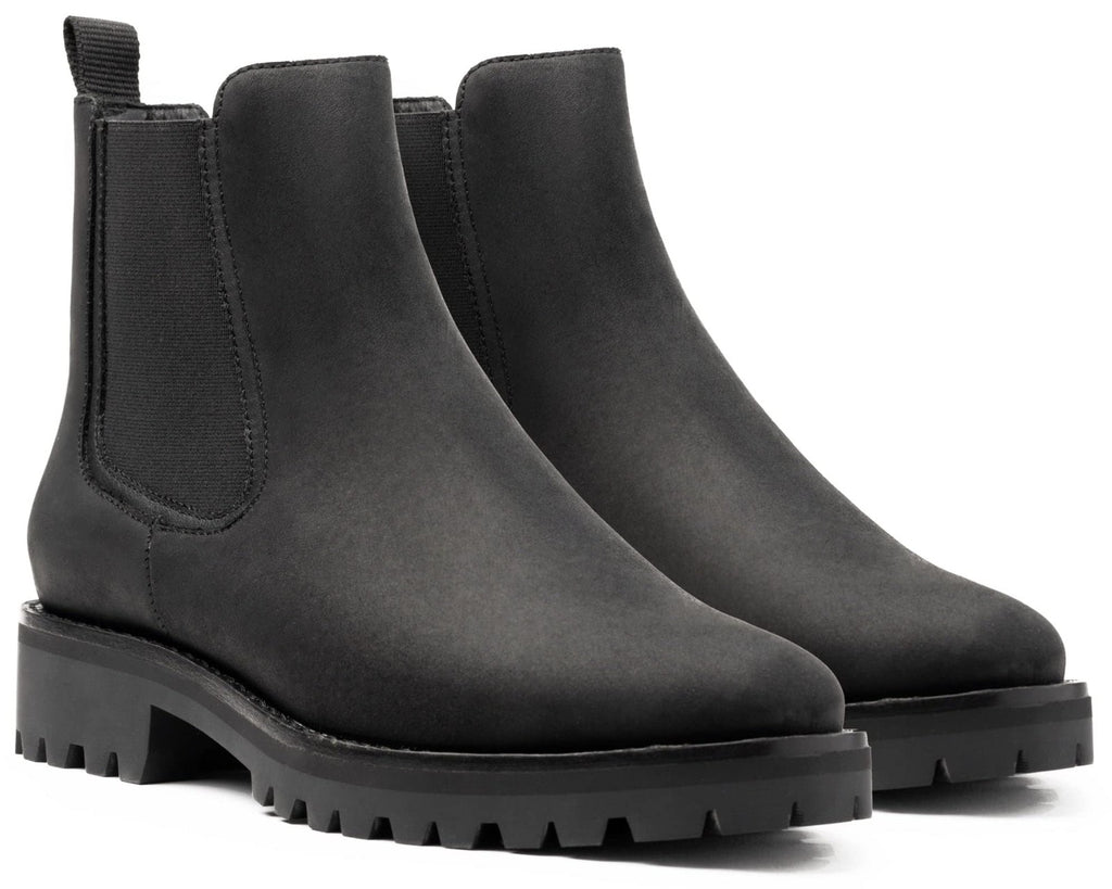 Legend Rugged Chelsea Boots, Black Matte, Women's Size 9