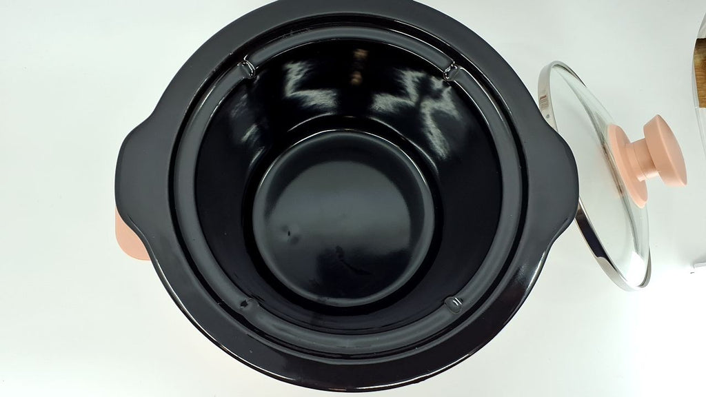 Bella 1.5 Qt Slow Cooker, Ceramic Nonstick, Cool Touch Handles, Blossom