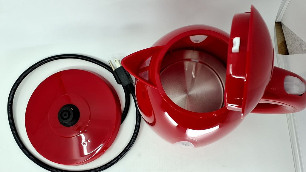 OVENTE 1.7L Fast Boiling Kettle, Red, BPA Free, Removable Filter, Auto Shut-Off
