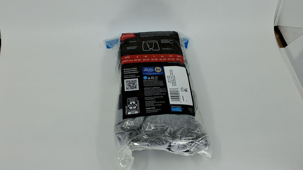 Hanes Boxer Briefs, Cool Comfort Cotton, No-Ride-Up, 5 Pack, Medium