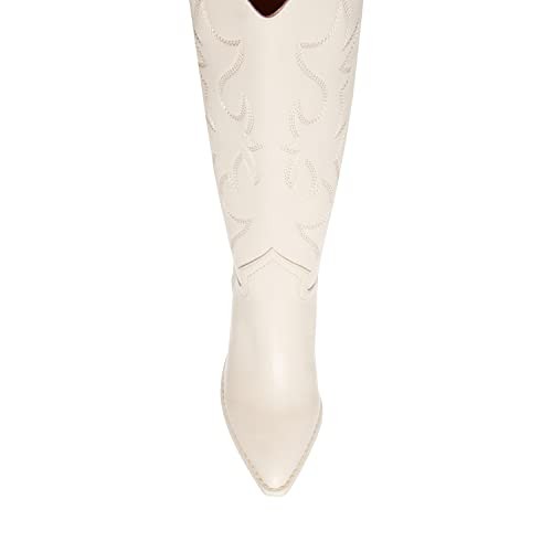 Madden Girl Women's Arizona Western Boot, Bone Paris, 7