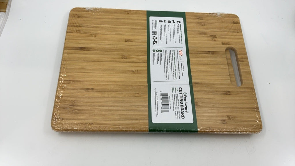 3-Piece Bamboo Cutting Board Set for Kitchen - Eco-Friendly