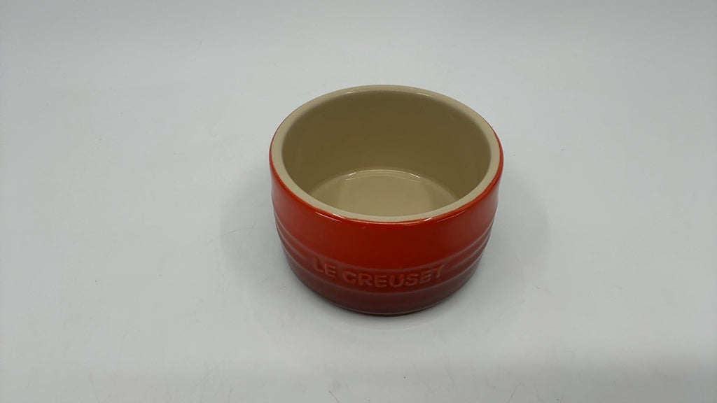 Le Creuset Stoneware Round Straight Wall Ramekin, 6.75oz., Cerise
