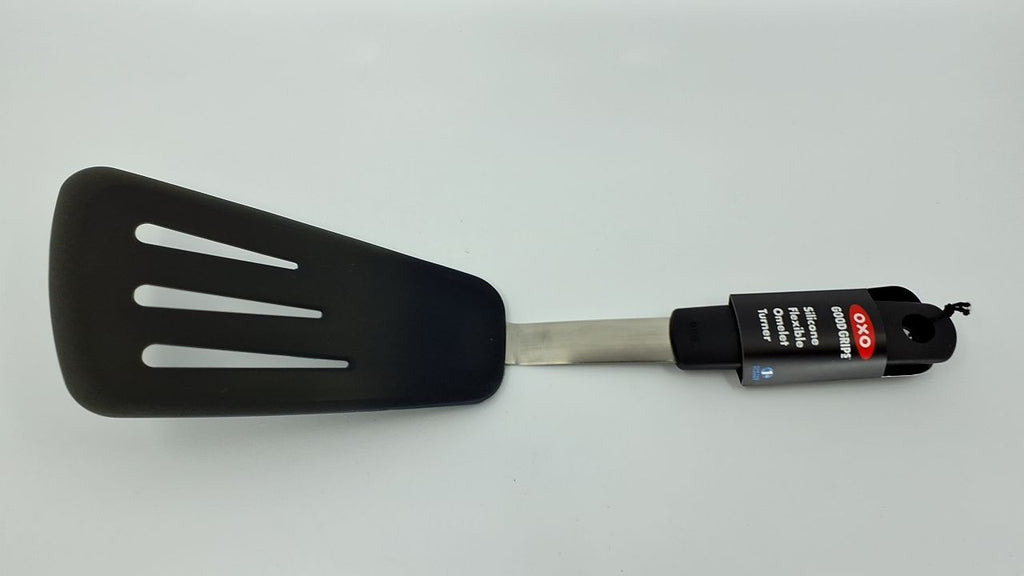 OXO Good Grips Silicone Flexible Omelet Turner,Black