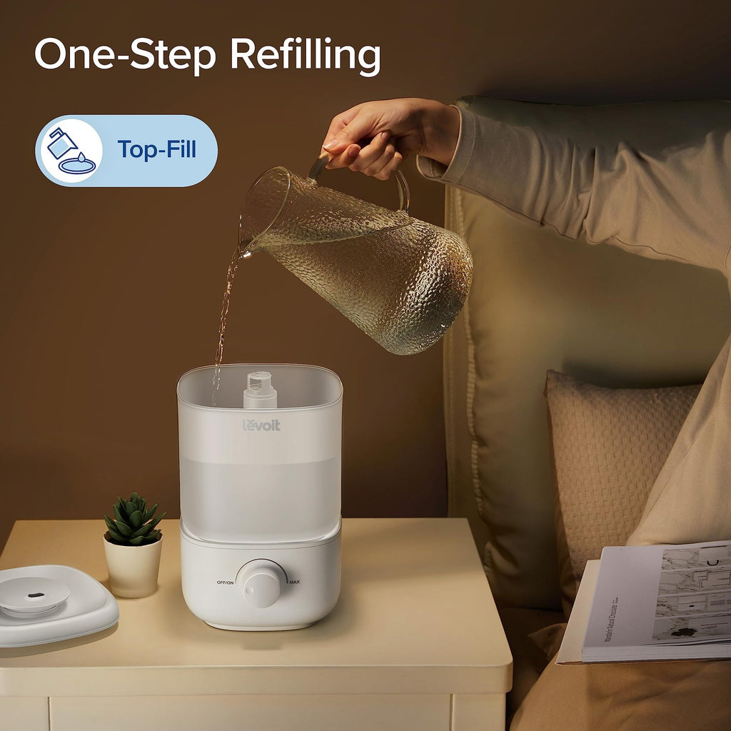 LEVOIT 2.5L Humidifier, Quiet Operation, BPA-Free, Perfect for Baby Nursery