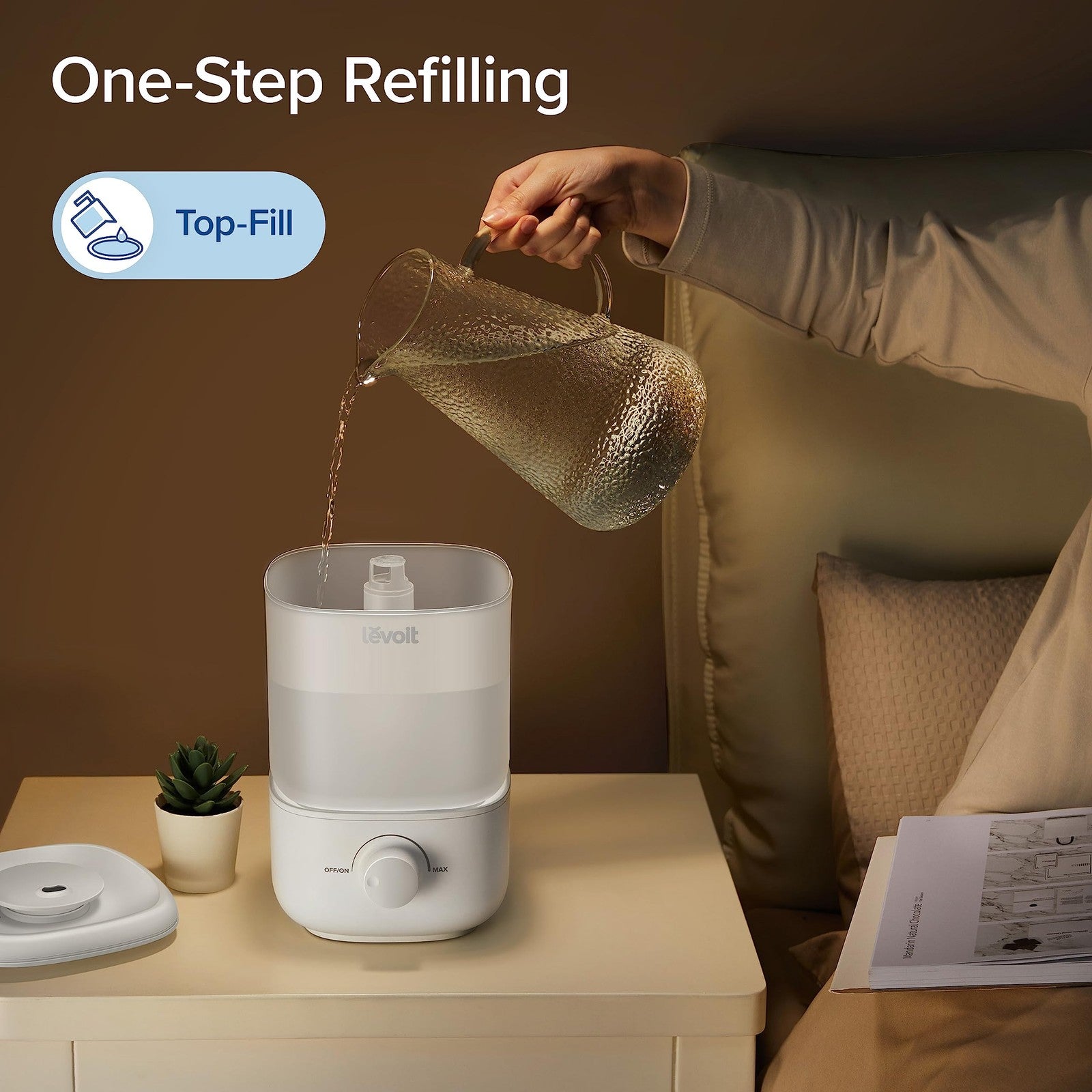 LEVOIT 2.5L Humidifier, Quiet Operation, BPA-Free, Perfect for Baby Nursery