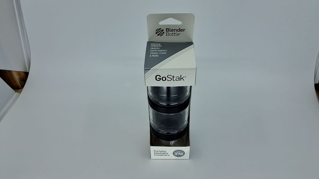 BlenderBottle GoStak Twist n' Lock Storage Jars, 150cc 2-Pak, White