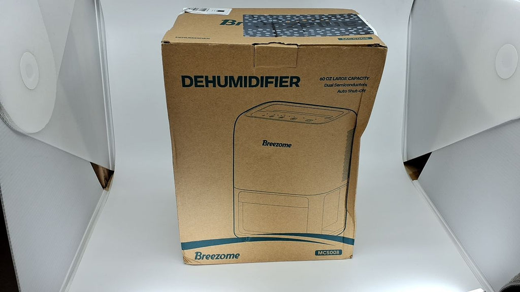 Compact 60 Oz Dehumidifier, Quiet Operation, Timer & Color Changing Light