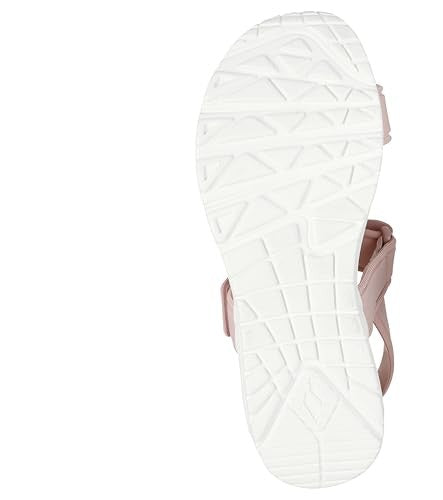 Skechers Women's UNO - SUMMER STAND2 T-strap sandal with Skech-Air, Blush, 8 M