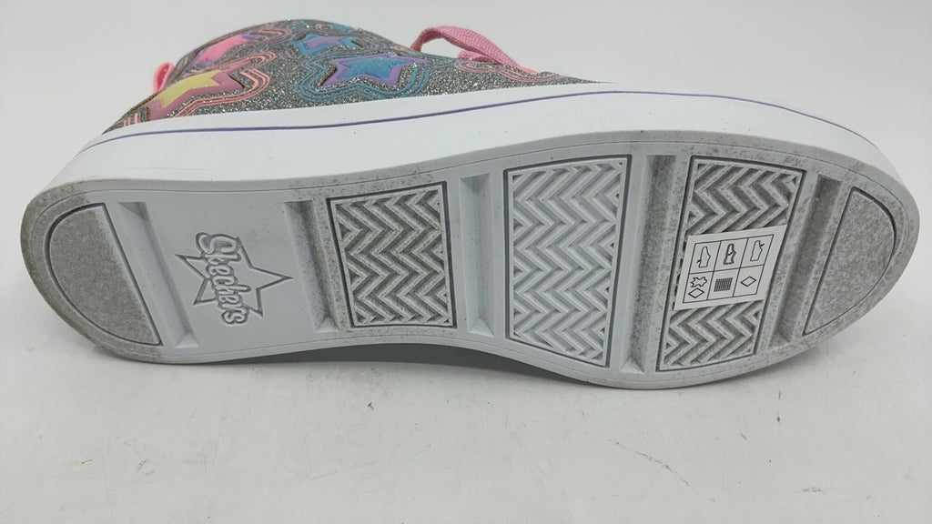 Skechers Kids TWI-Lites 2.0 Star Gloss Sneaker Silver/Multi 2.5