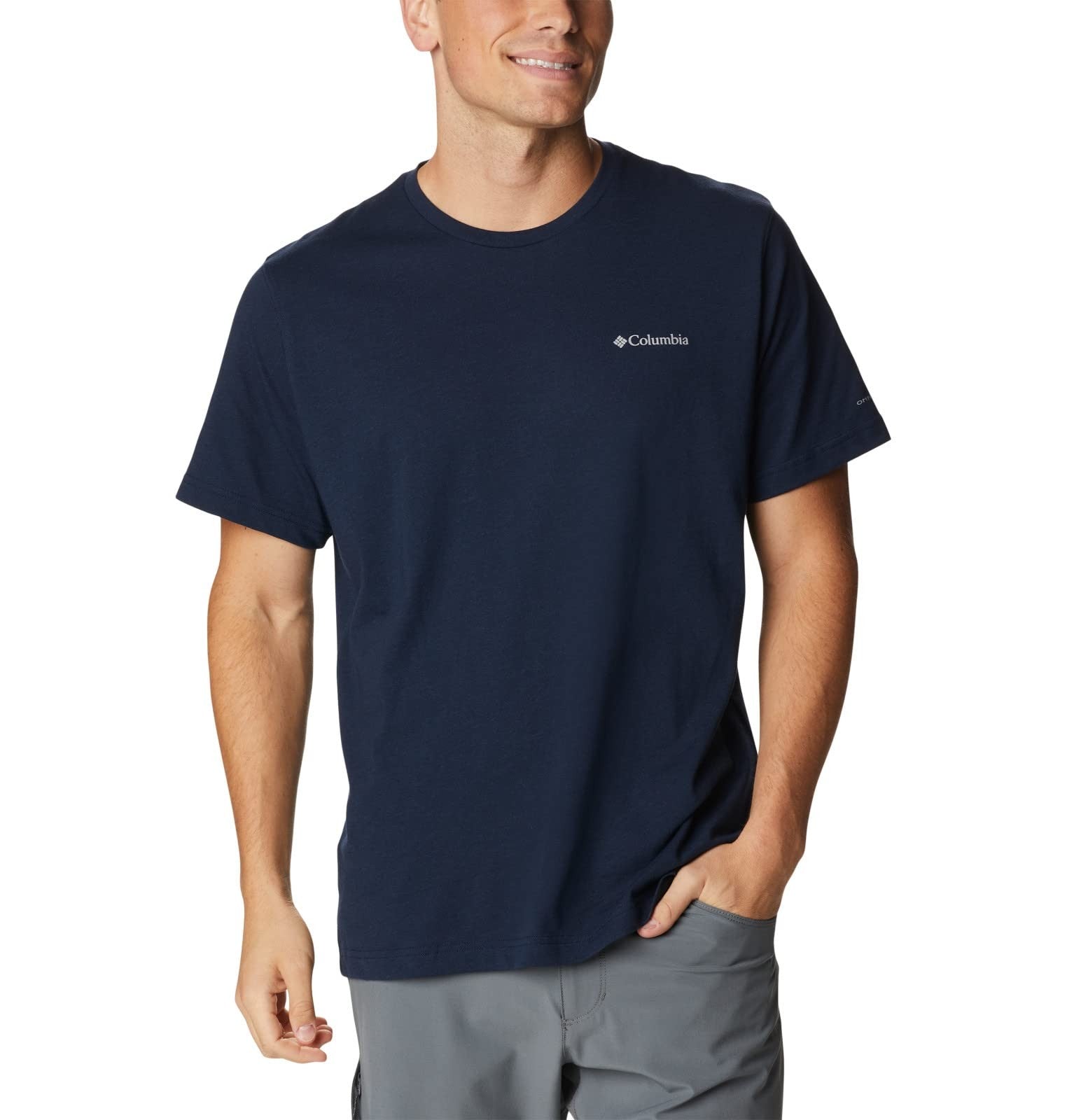 Columbia Mens Thistletown Hills Tee, Collegiate Navy Heather, Small