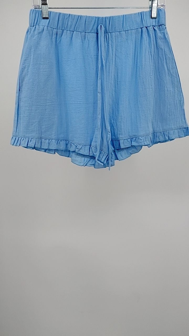 Lace Detail Round Neck Tank and Shorts Set