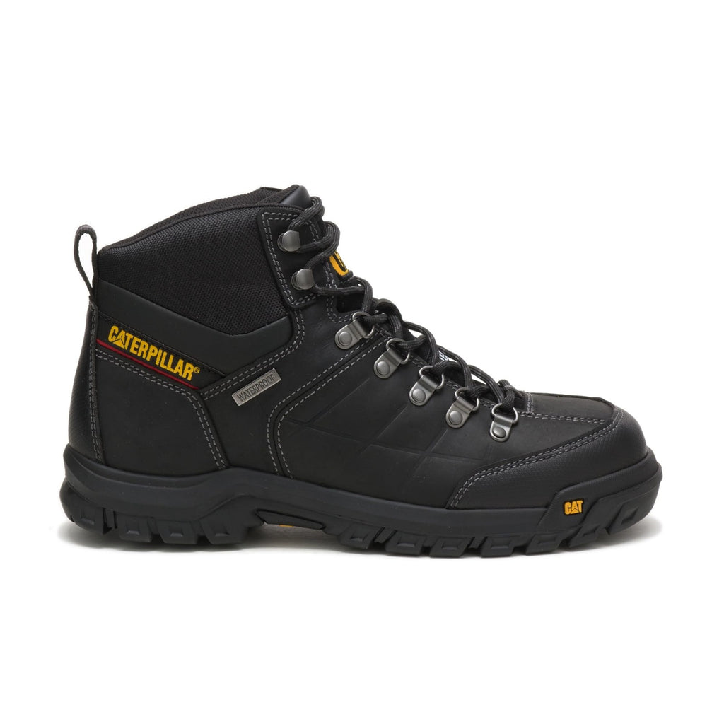 Cat Footwear Men's Threshold Waterproof Steel Toe Work Boot, Black, 13 Wide