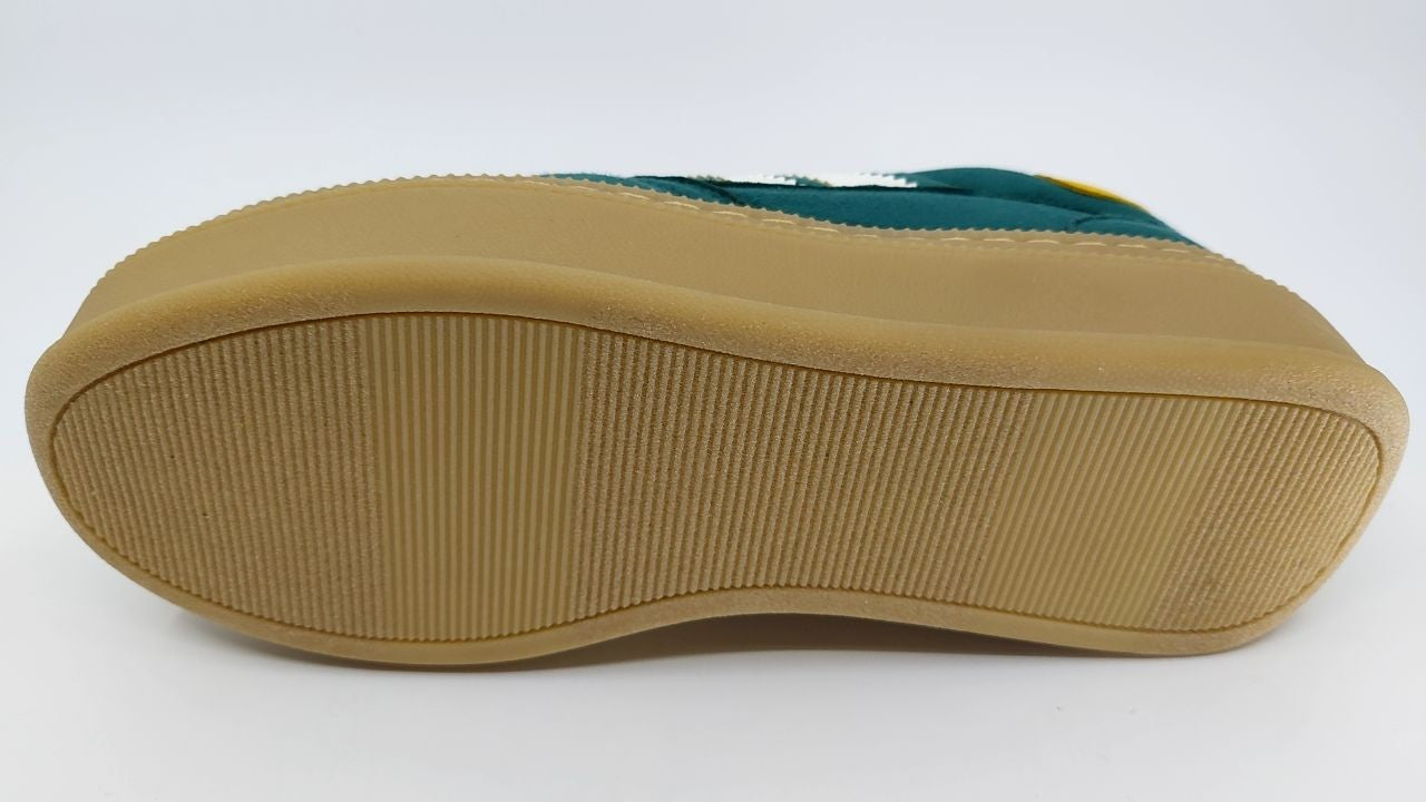 Madden Girl Women's Goallie Sneaker, Emerald Multi, 6