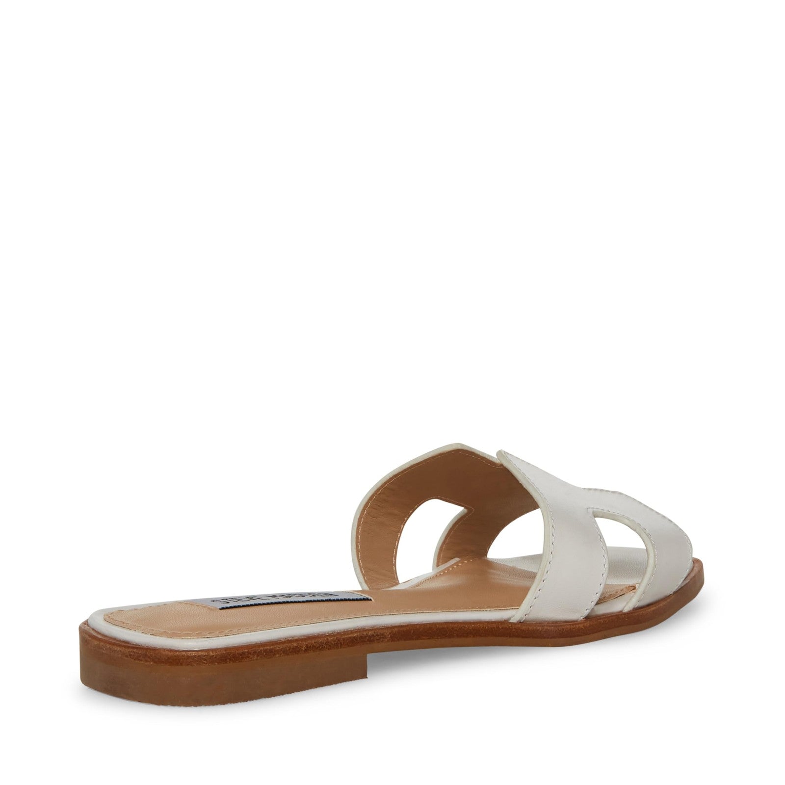 Steve Madden Women's Hadyn Sandal, White Leather, 7