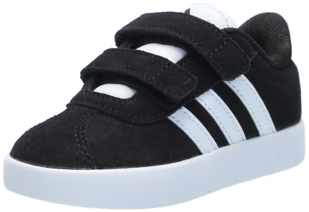 adidas Kids VL Court 3.0 Sneaker, Black/White/White, 10 US Unisex Toddler