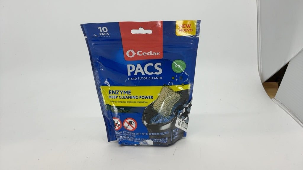 O-Cedar Hard Floor Cleaner PACS 10 Count Citrus Scent Safe for All Floors