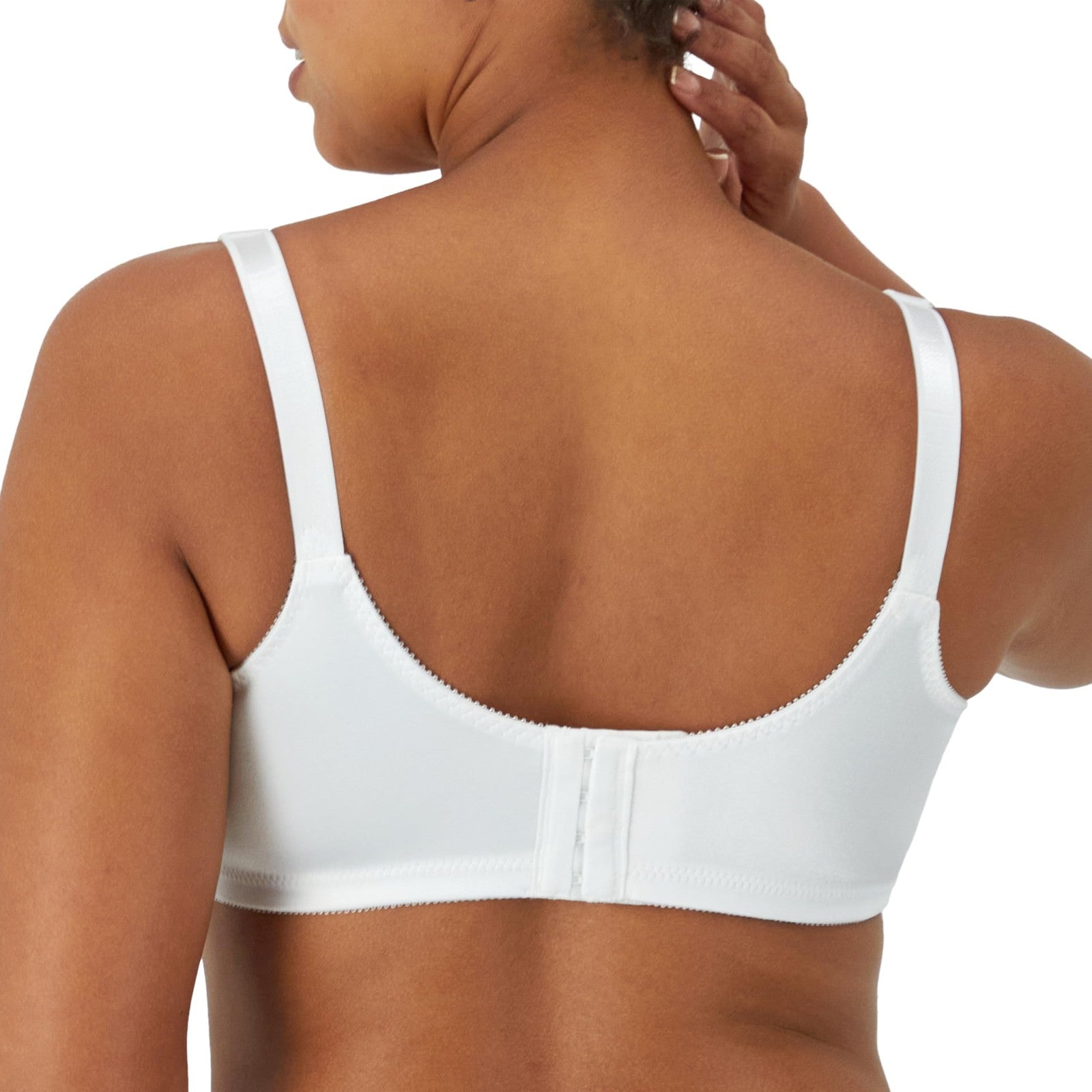 Bali Women's Double Support Wire-Free Bra, White, 38C