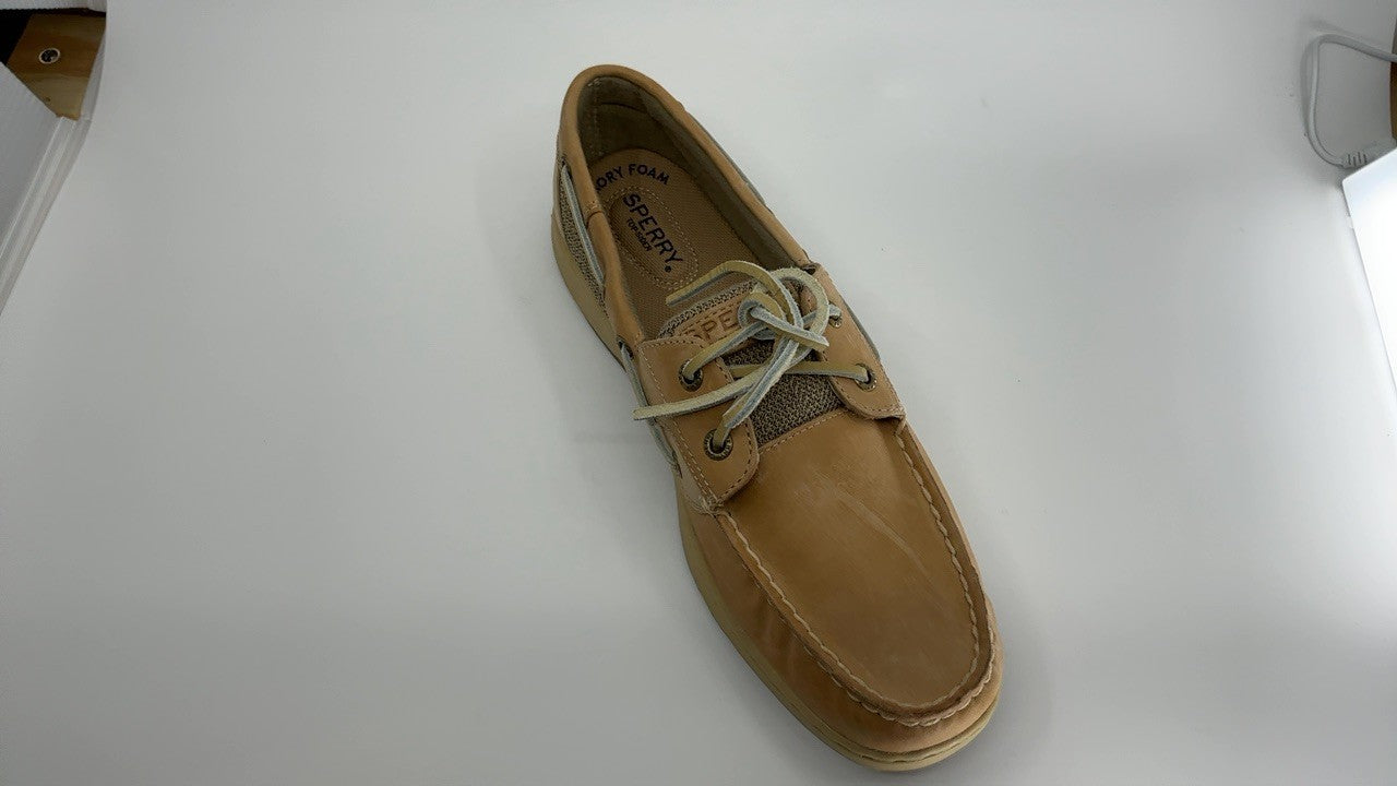 Sperry Top-Sider Women's Bluefish 2 Eye Boat Shoe,Linen/Oat,9.5 M