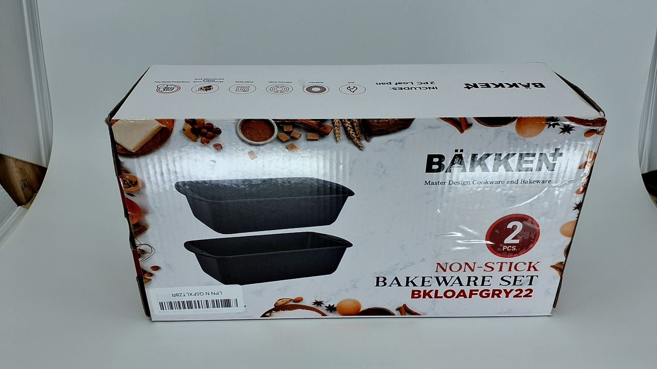 10.2" & 11" Nonstick Baking Loaf Pans Set, Oven Safe, Stackable Design