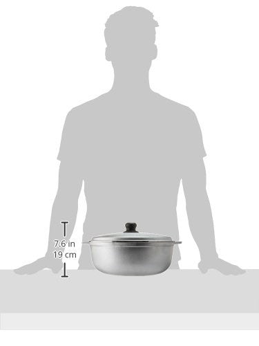 IMUSA 7.5Qt Silver Caldero w/ Lid - Traditional Colombian Cookware