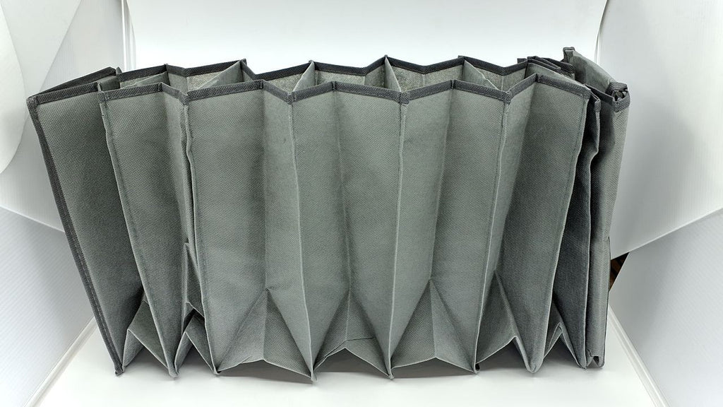Whitmor Hanging Shoe Shelves - 8 Section - Closet Organizer - Grey
