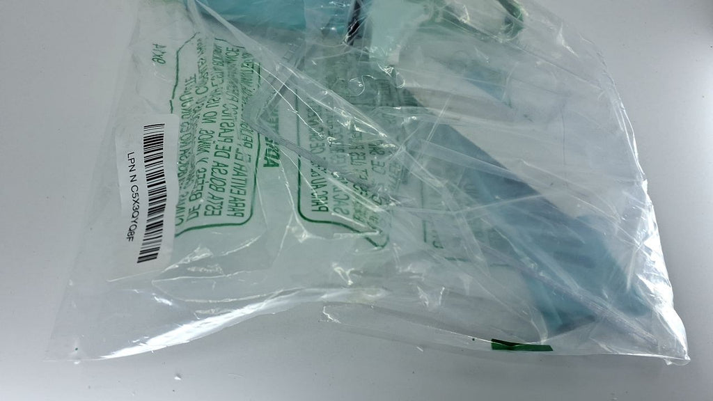 5-Inch Aqua Ceramic Santoku Knife w/ Blade Cover & Soft-Grip Handle