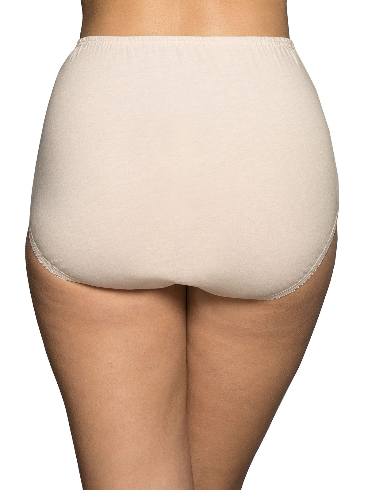 Vanity Fair Women's Briefs 3 Pack High Waisted Cotton Fawn 6