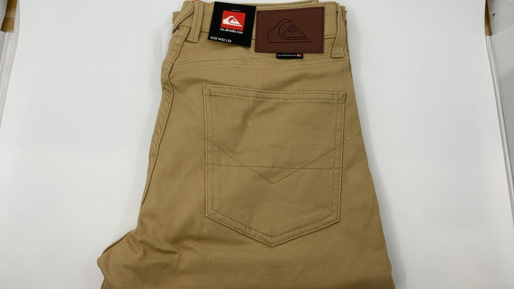 Men's Stretch Fit Chino Pants, Quiksilver, Vintage Khaki, 32W x 32L