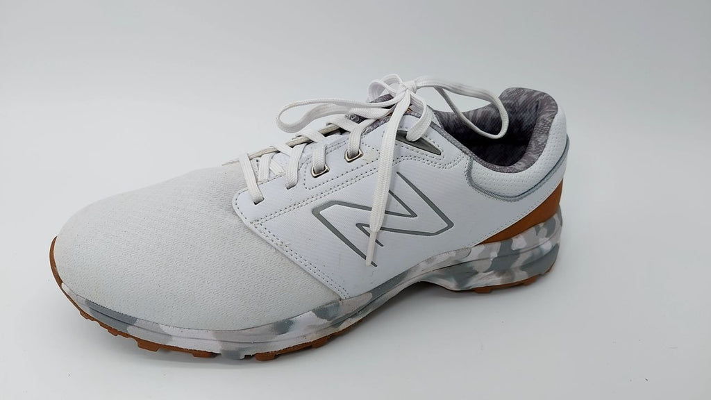 New Balance Men's Brighton Golf Shoe, White, 12 X-Wide