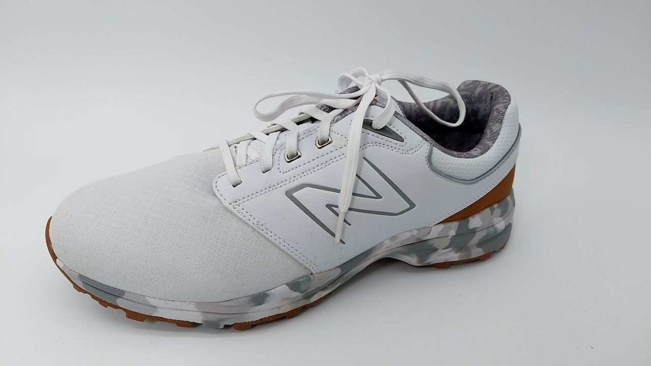 New Balance Men's Brighton Golf Shoe, White, 12 X-Wide