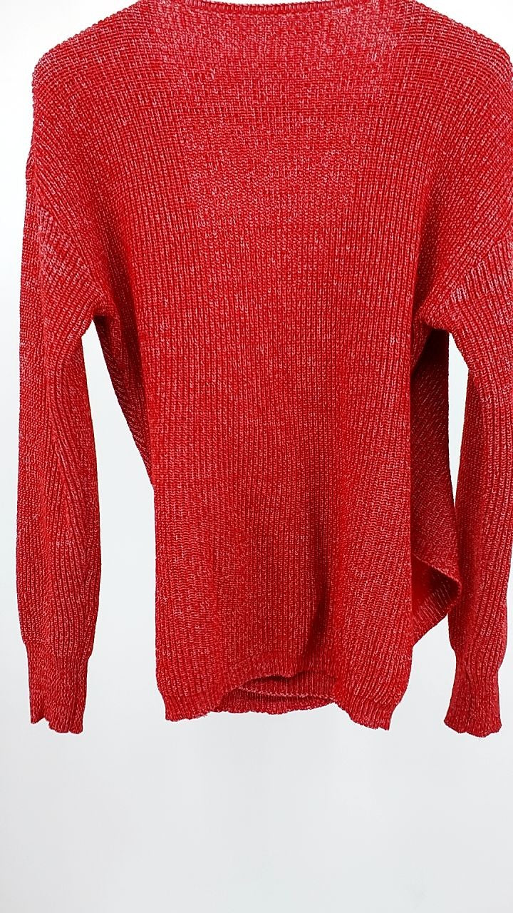 Surplice Long Sleeve Knit Top